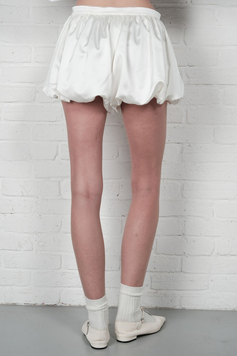 Satin Balloon Mini Skirt - AFTERHOURS
