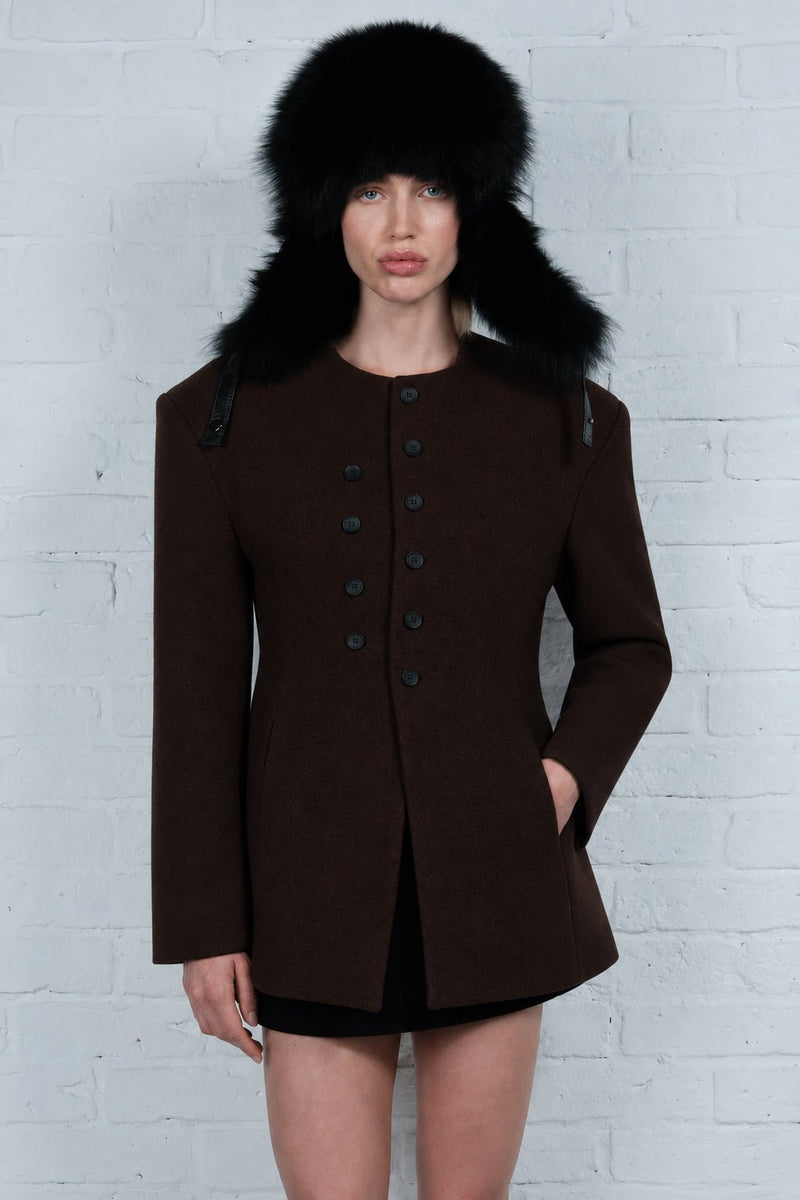 Sculpted Button Jacket - AFTERHOURS