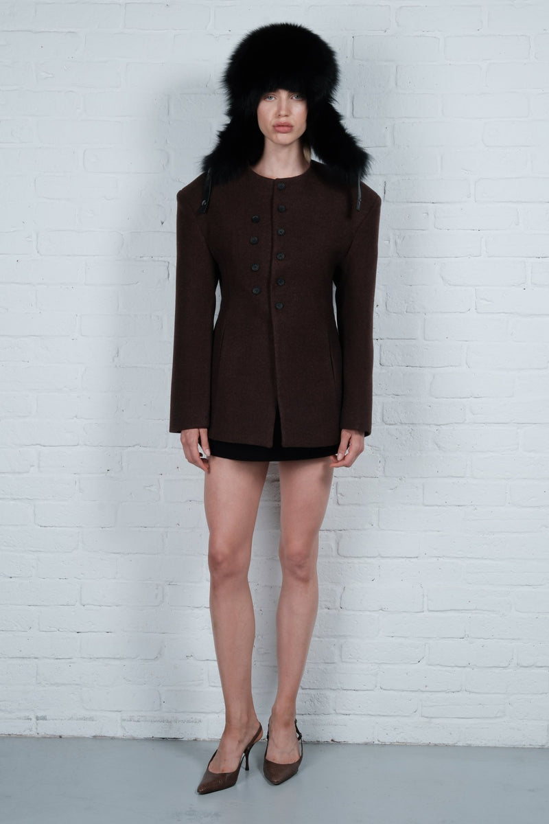 Sculpted Button Jacket - AFTERHOURS