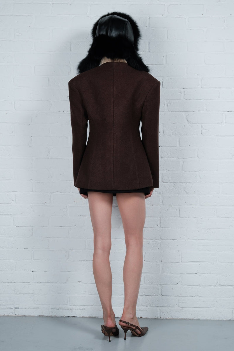 Sculpted Button Jacket - AFTERHOURS