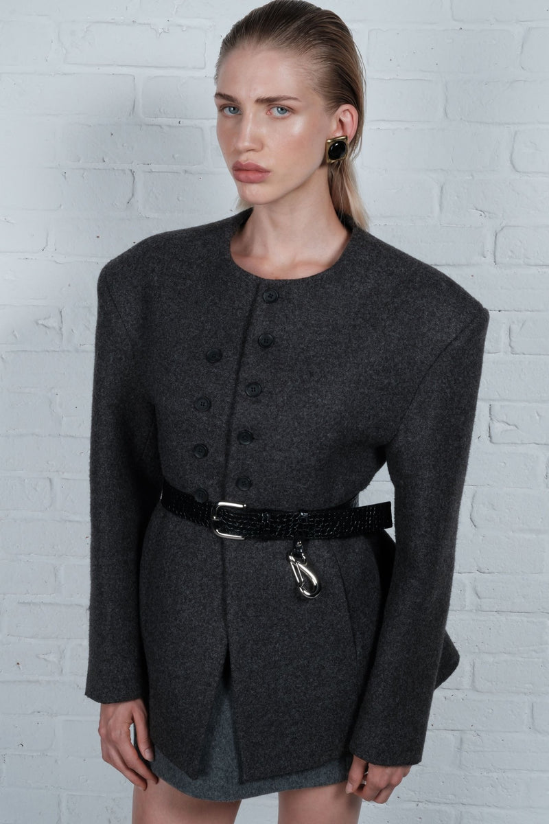 Sculpted Button Jacket - AFTERHOURS
