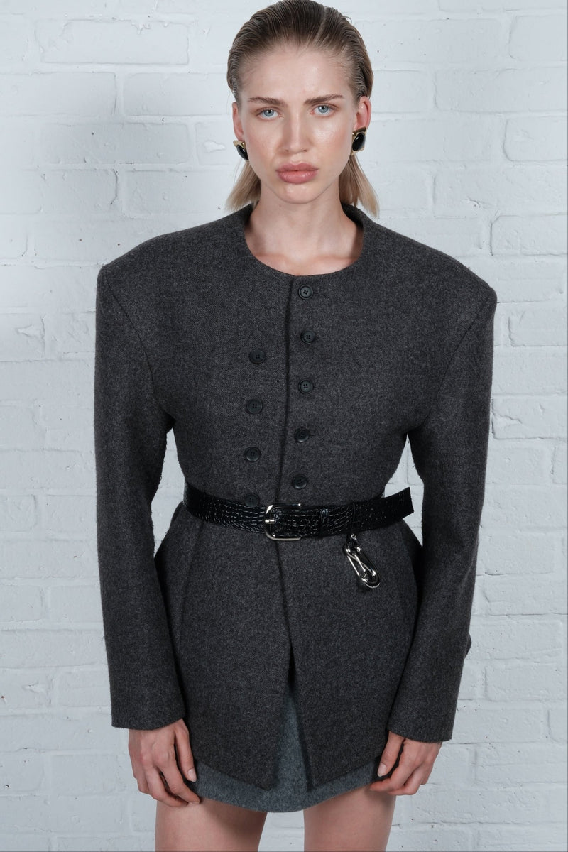 Sculpted Button Jacket - AFTERHOURS
