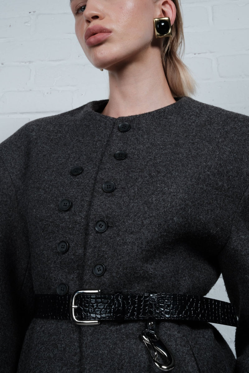 Sculpted Button Jacket - AFTERHOURS