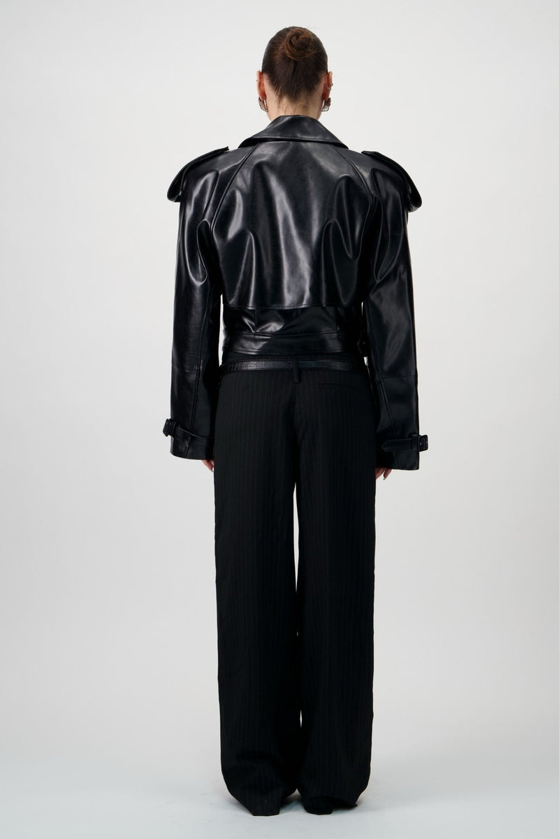 Straight-Leg Pinstripe Trousers - AFTERHOURS