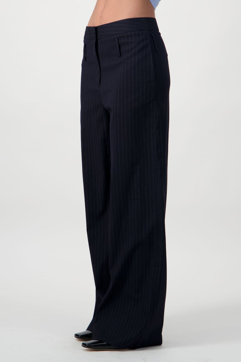 Straight-Leg Pinstripe Trousers - AFTERHOURS