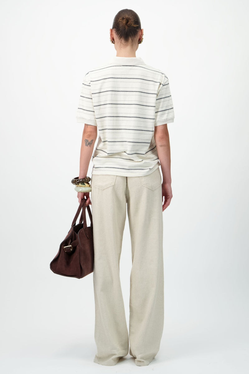 Striped Polo T-Shirt - AFTERHOURS