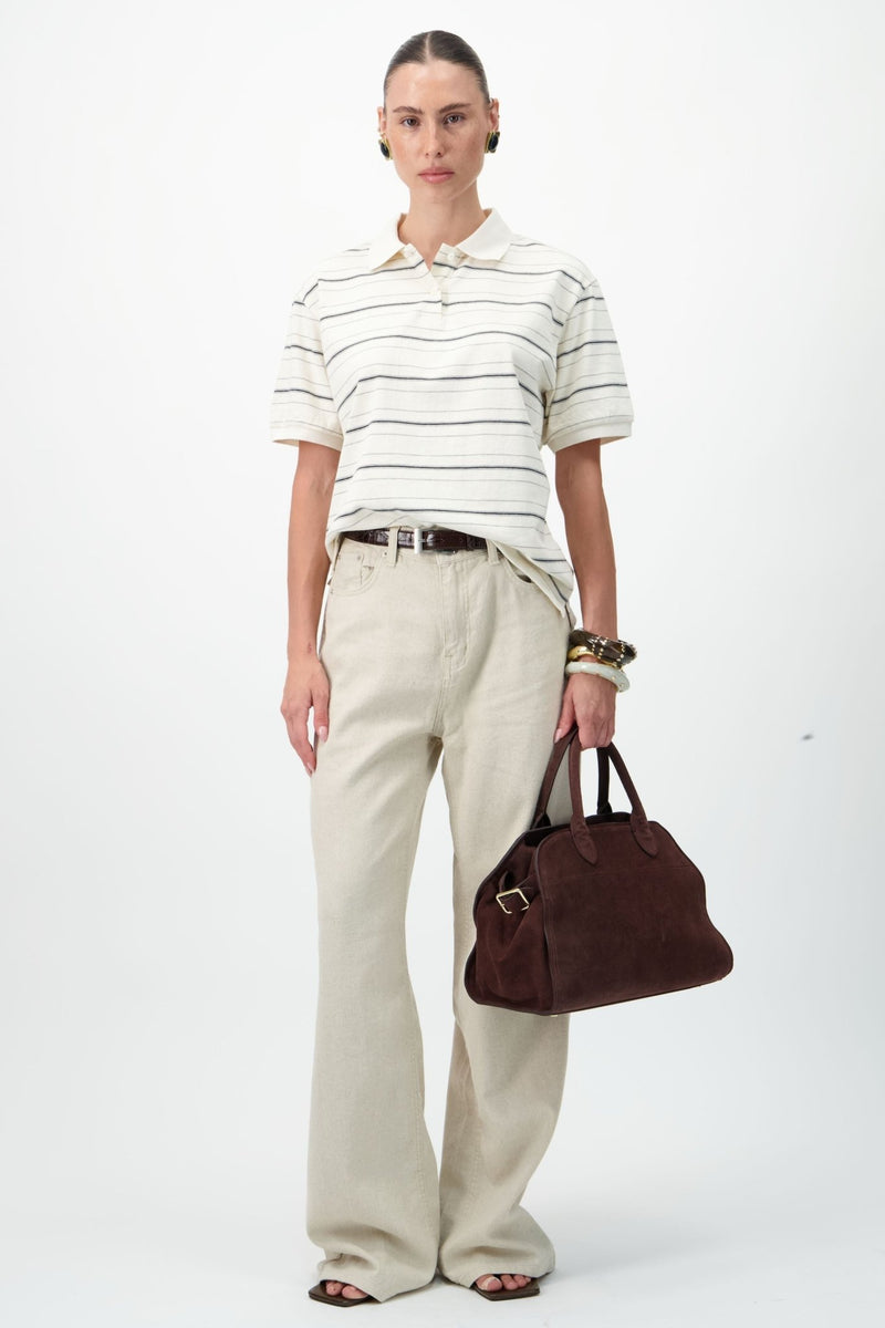 Striped Polo T-Shirt - AFTERHOURS