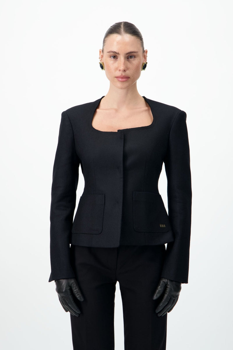 Structured Wool-Blend Jacket - AFTERHOURS