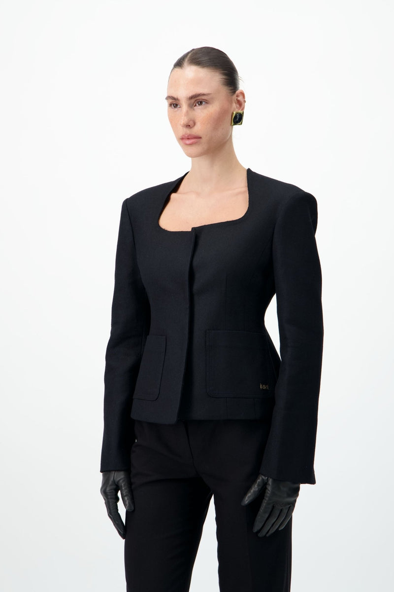 Structured Wool-Blend Jacket - AFTERHOURS