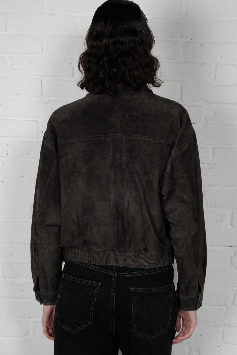 Suede Bomber Jacket - AFTERHOURS