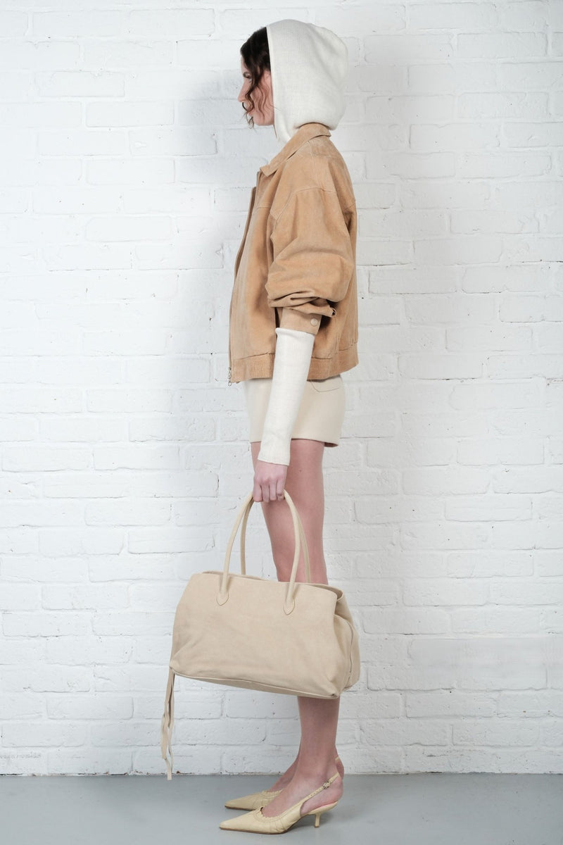Suede Bomber Jacket - AFTERHOURS