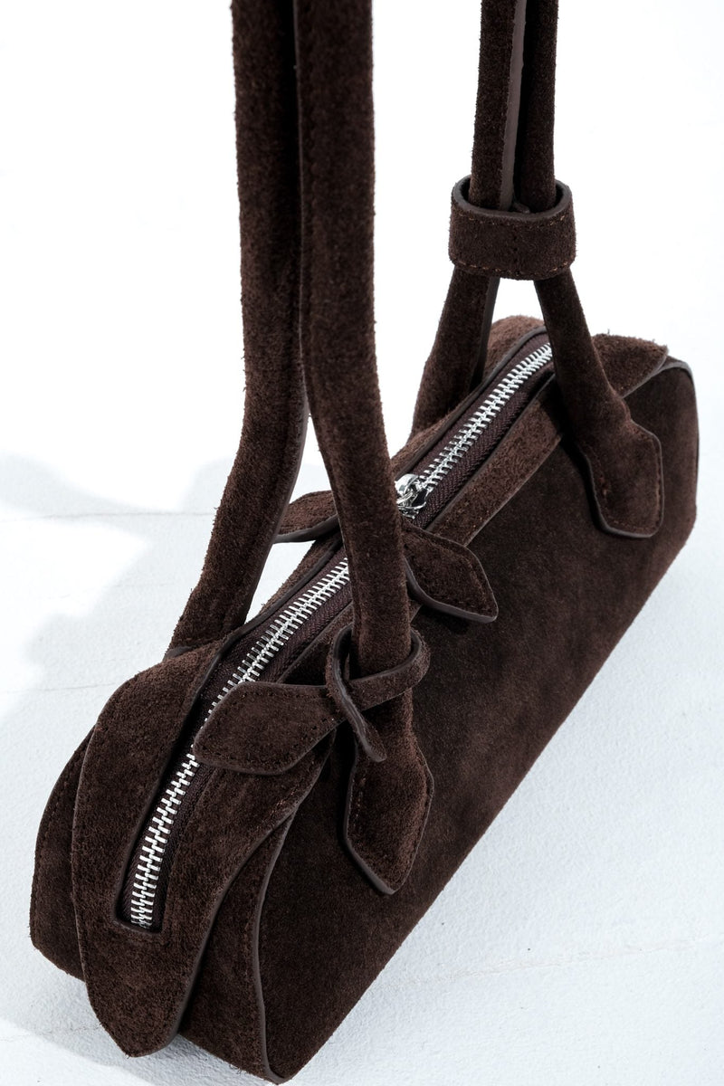 Suede Shoulder Bag - AFTERHOURS