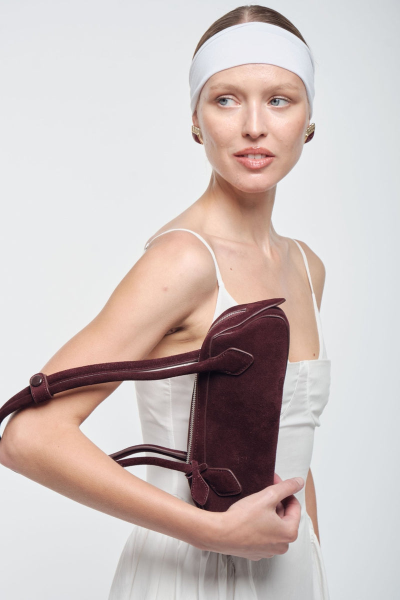 Suede Shoulder Bag - AFTERHOURS