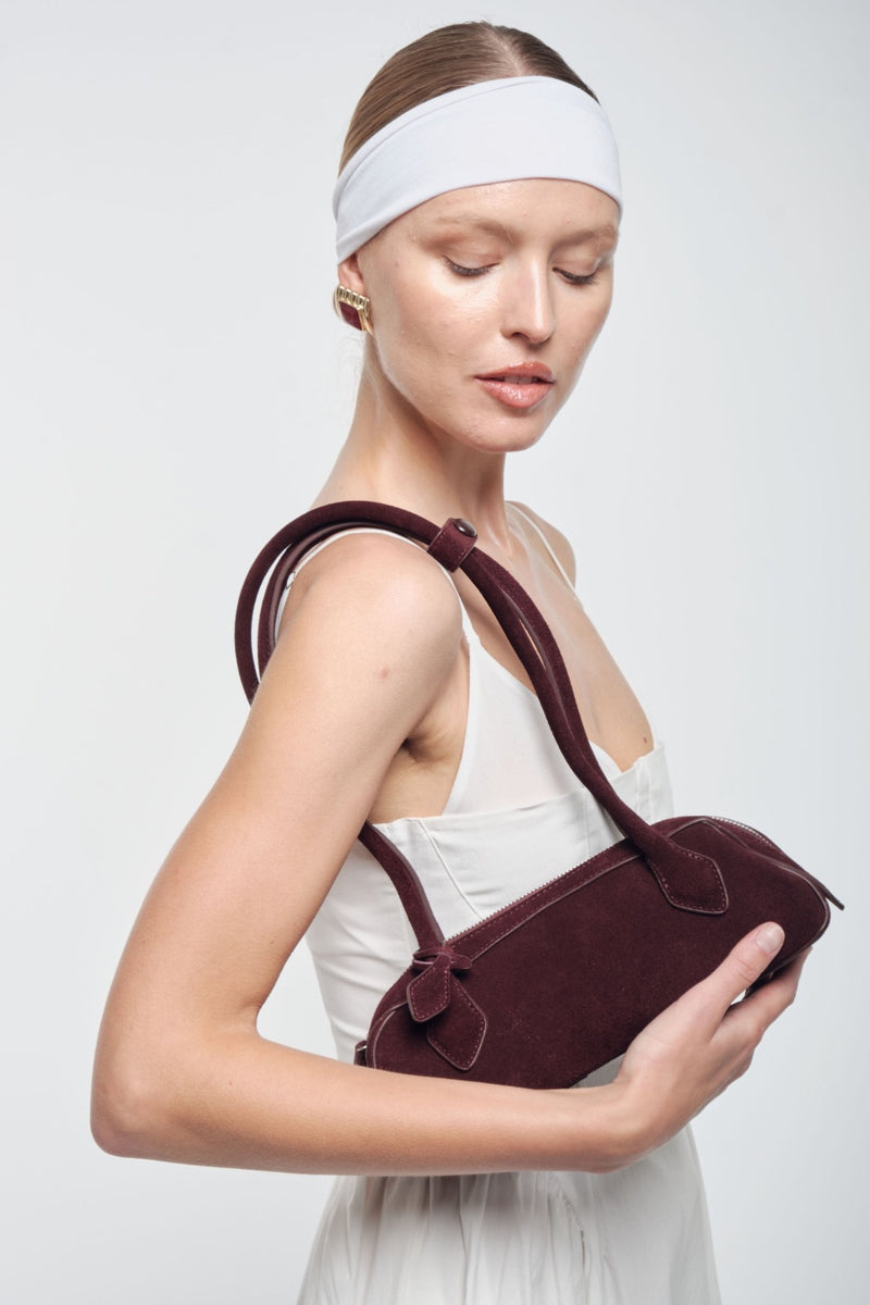 Suede Shoulder Bag - AFTERHOURS
