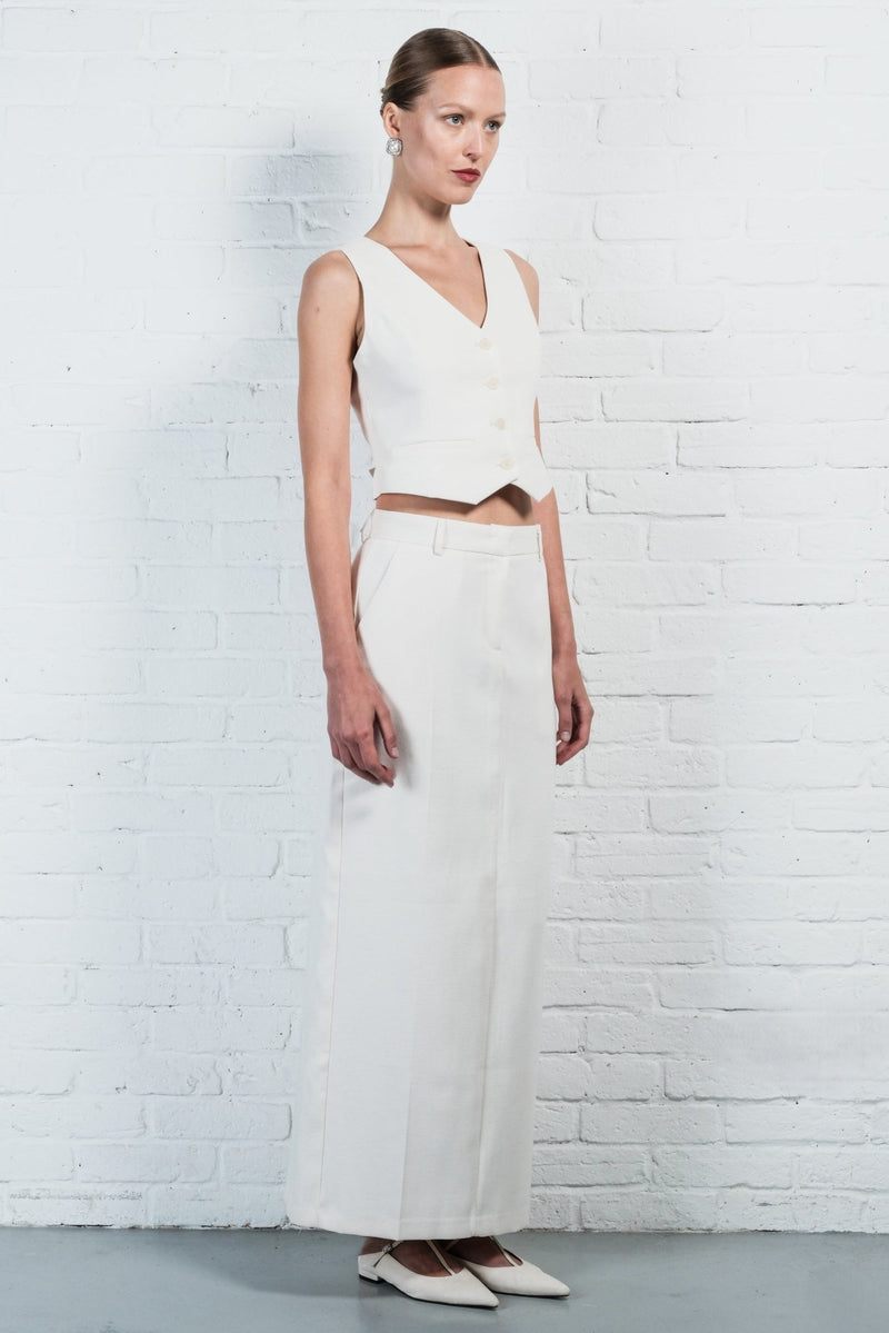 Tailored Linen Pencil Skirt - AFTERHOURS