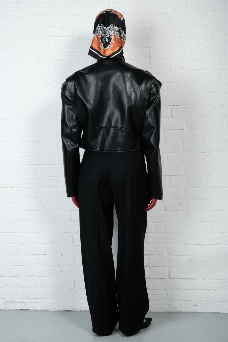 Vegan Leather Biker Jacket - AFTERHOURS