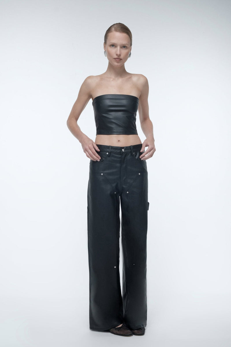 Vegan Leather Trousers - AFTERHOURS