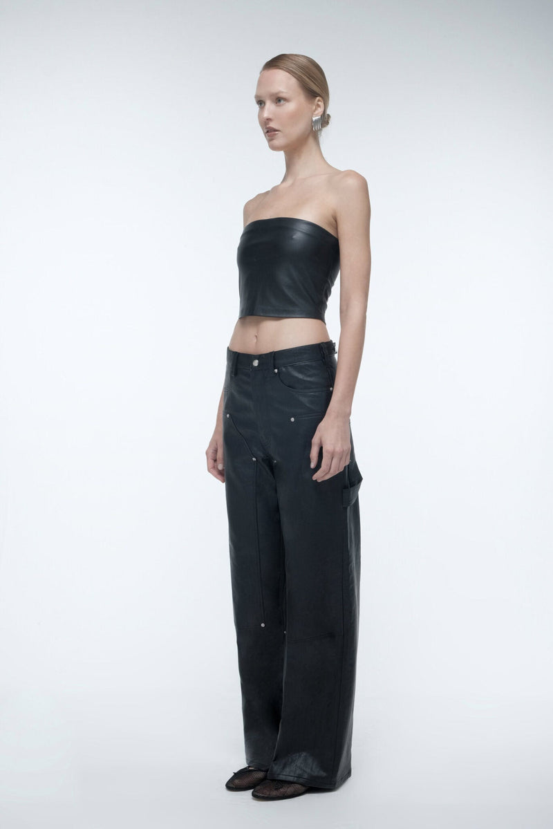 Vegan Leather Trousers - AFTERHOURS