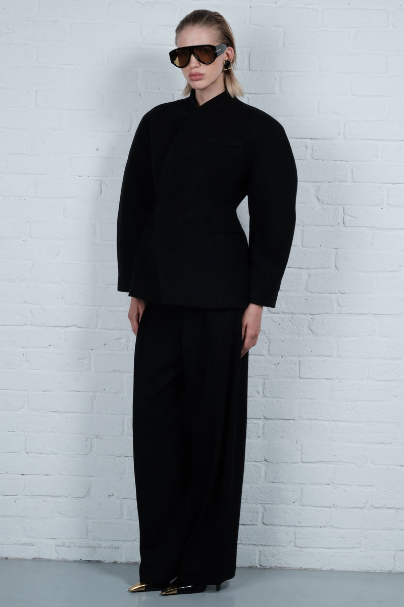 Wool Oval-Leg Trousers - AFTERHOURS