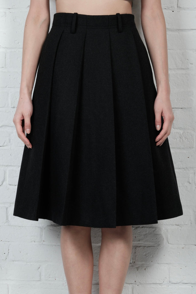Wool pleated skirt - AFTERHOURS