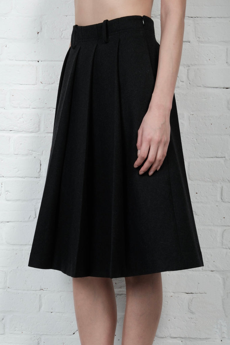 Wool pleated skirt - AFTERHOURS