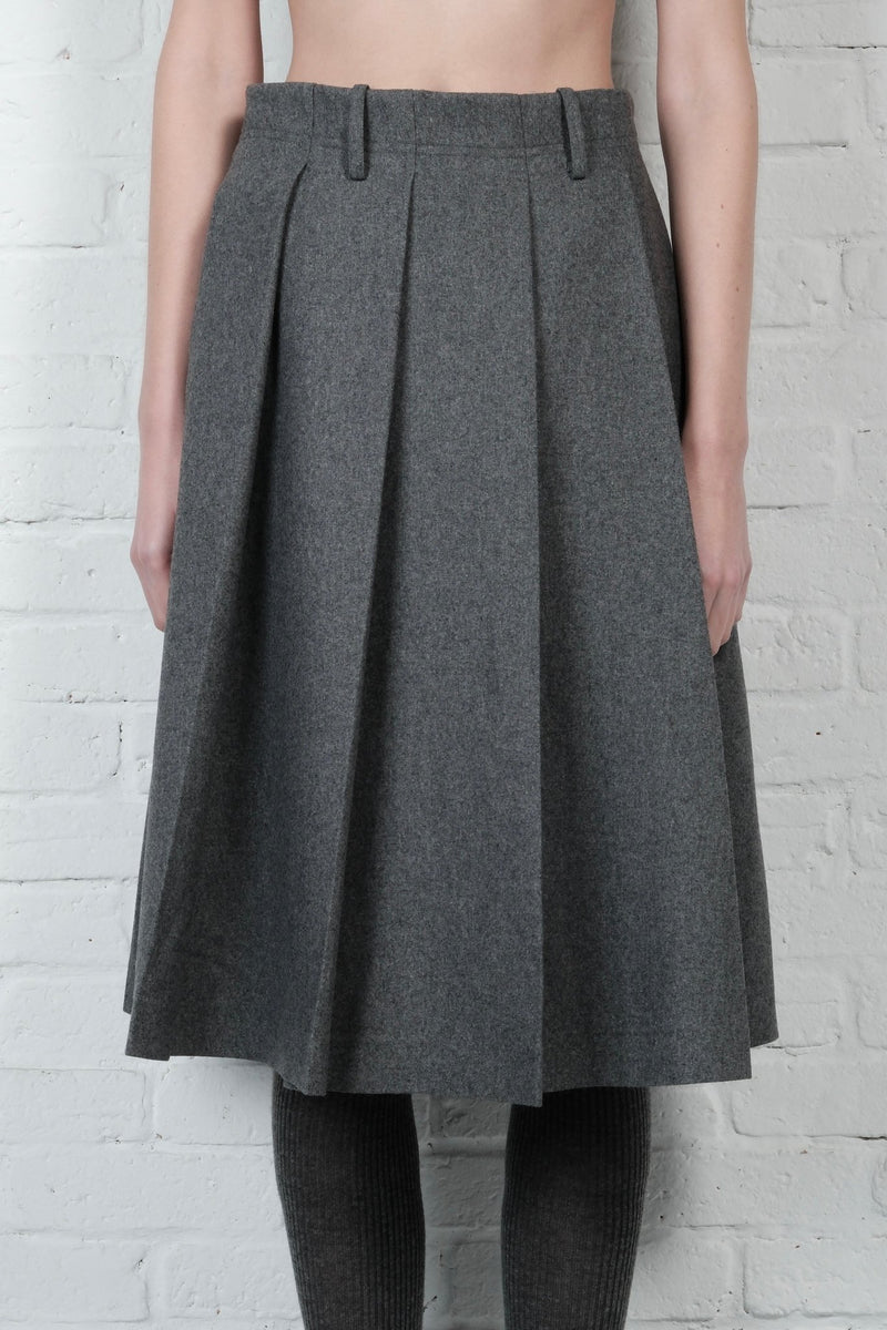 Wool pleated skirt - AFTERHOURS