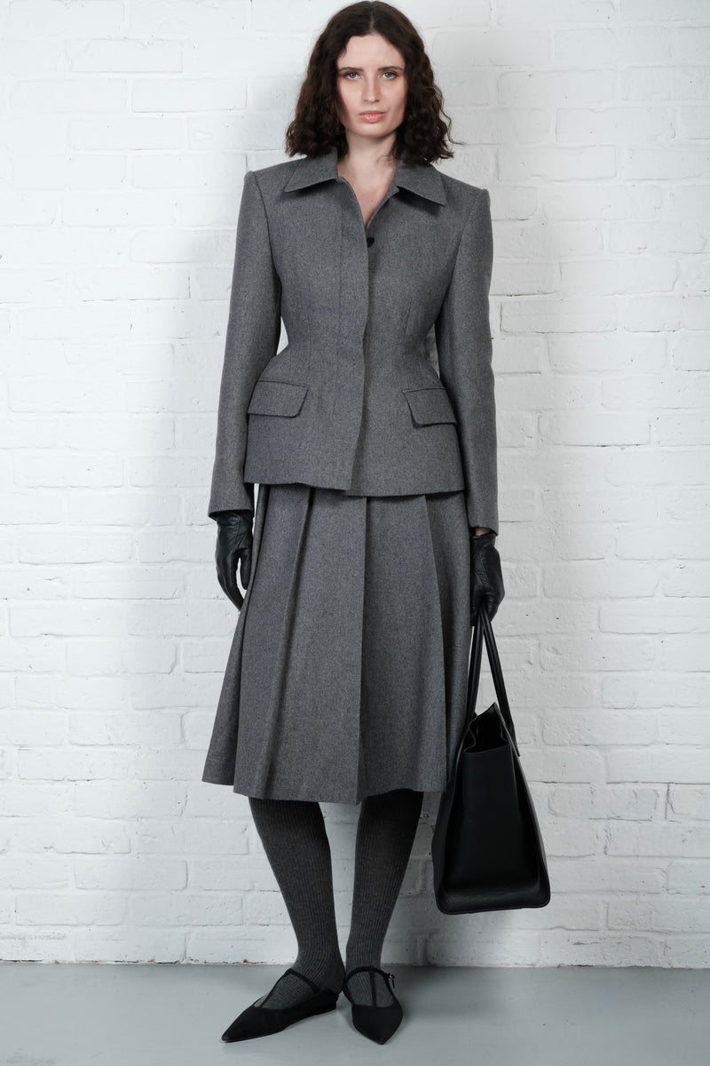 Wool pleated skirt - AFTERHOURS