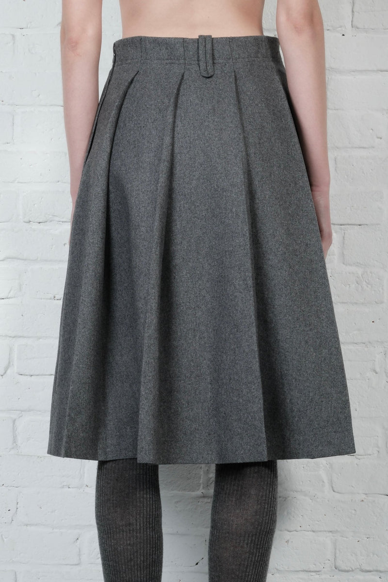 Wool pleated skirt - AFTERHOURS