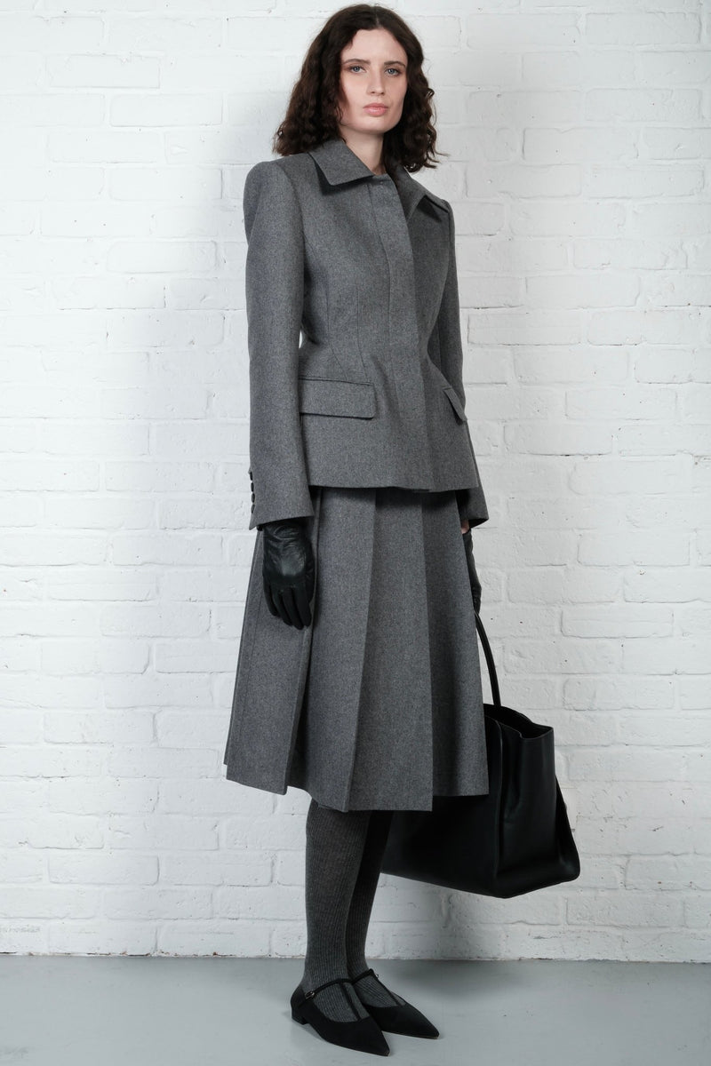 Wool pleated skirt - AFTERHOURS