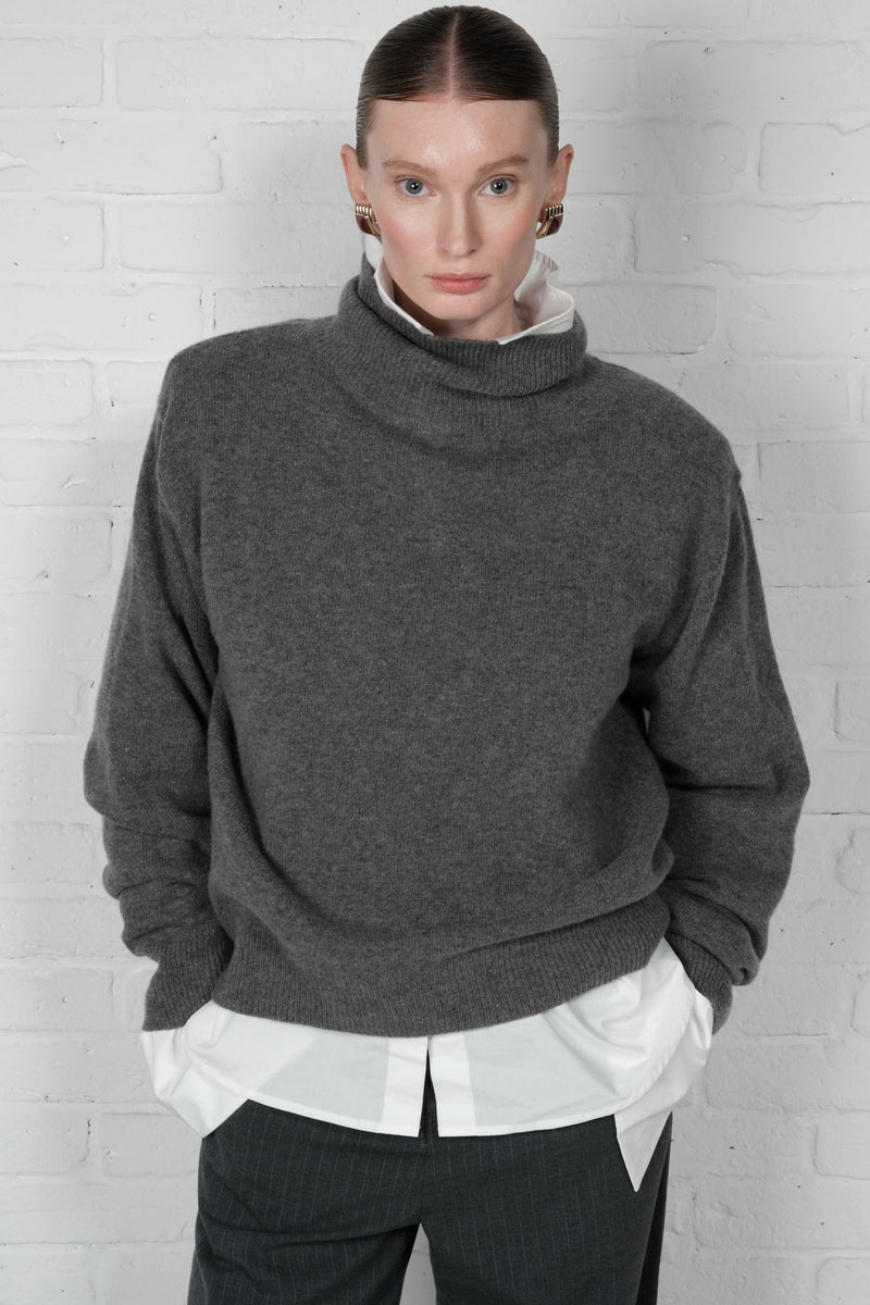 Wool Turtleneck Sweater - AFTERHOURS
